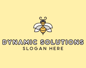 Yellow Honey Bee  logo design