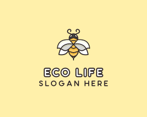 Yellow Honey Bee  logo design