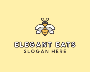 Yellow Honey Bee  logo design