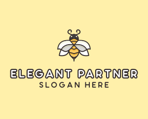 Yellow Honey Bee  logo design