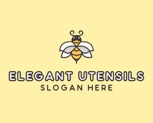 Yellow Honey Bee  logo design