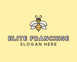 Yellow Honey Bee  logo design