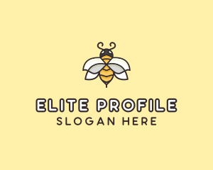 Yellow Honey Bee  logo design