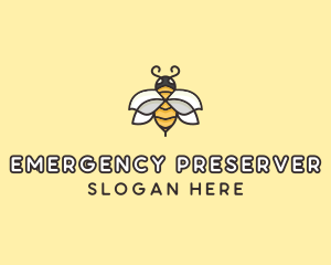 Yellow Honey Bee  logo design