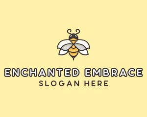 Yellow Honey Bee  logo design