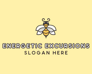 Yellow Honey Bee  logo design