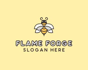 Yellow Honey Bee  logo design