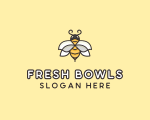 Yellow Honey Bee  logo design