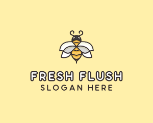 Yellow Honey Bee  logo design