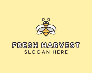 Yellow Honey Bee  logo design