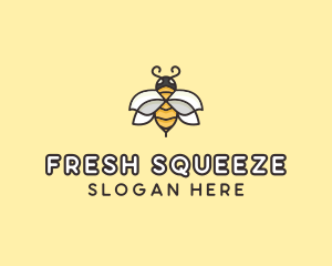 Yellow Honey Bee  logo design