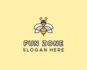 Yellow Honey Bee  logo design