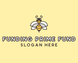 Yellow Honey Bee  logo design