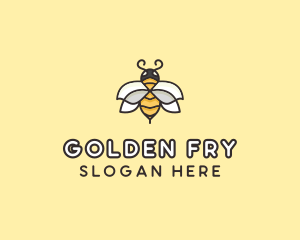 Yellow Honey Bee  logo design