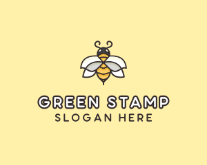 Yellow Honey Bee  logo design