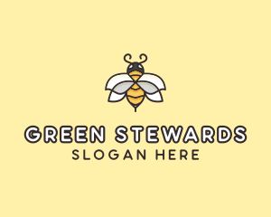 Yellow Honey Bee  logo design