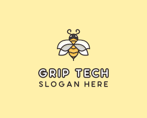 Yellow Honey Bee  logo design