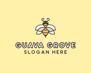 Yellow Honey Bee  logo design