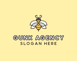 Yellow Honey Bee  logo design