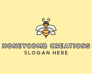 Yellow Honey Bee  logo design