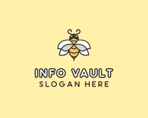 Yellow Honey Bee  logo design