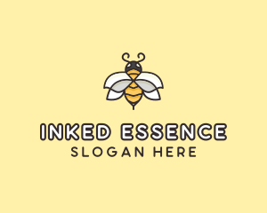 Yellow Honey Bee  logo design