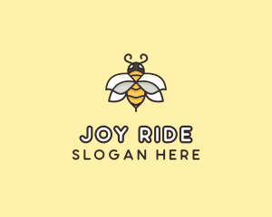 Yellow Honey Bee  logo design