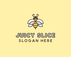 Yellow Honey Bee  logo design