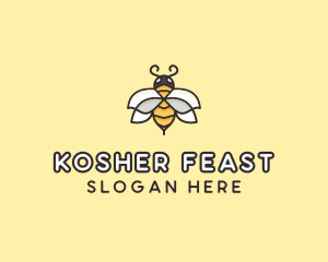 Yellow Honey Bee  logo design