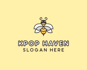 Yellow Honey Bee  logo design