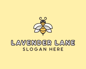 Yellow Honey Bee  logo design