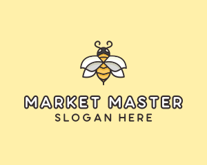 Yellow Honey Bee  logo design