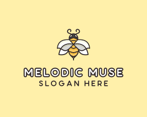 Yellow Honey Bee  logo design