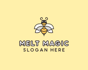 Yellow Honey Bee  logo design