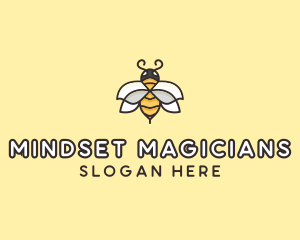 Yellow Honey Bee  logo design