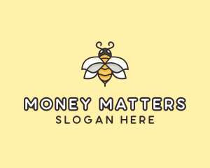 Yellow Honey Bee  logo design