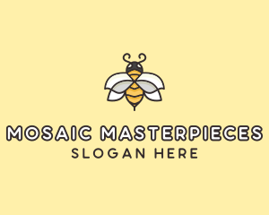 Yellow Honey Bee  logo design