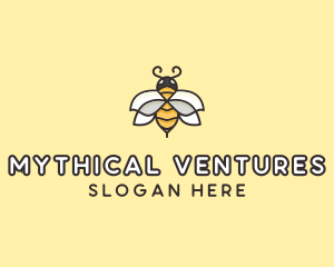 Yellow Honey Bee  logo design