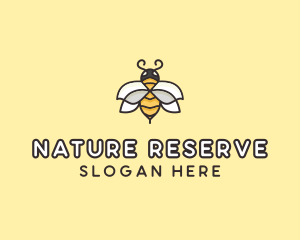 Yellow Honey Bee  logo design