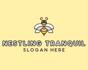 Yellow Honey Bee  logo design