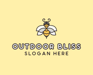 Yellow Honey Bee  logo design