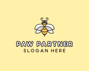 Yellow Honey Bee  logo design