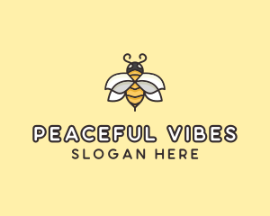 Yellow Honey Bee  logo design