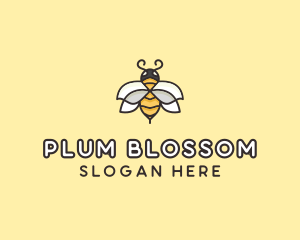 Yellow Honey Bee  logo design