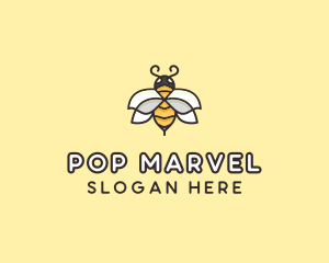 Yellow Honey Bee  logo design