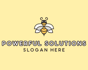 Yellow Honey Bee  logo design