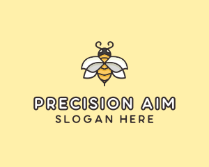 Yellow Honey Bee  logo design