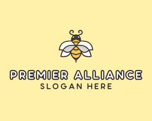 Yellow Honey Bee  logo design