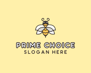 Yellow Honey Bee  logo design