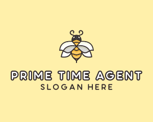 Yellow Honey Bee  logo design